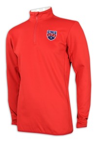W210 Order zipper long sleeve sweatshirt online order sweatshirt half zipper belly pocket style sweatshirt manufacturer 45 degree